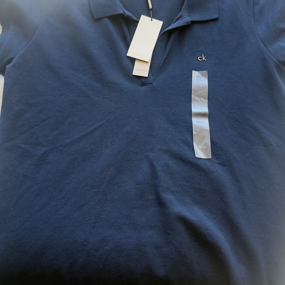 Calvin Klein Men's Dark Navy Polo with CK Logo